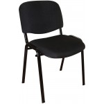 442. ISO várótermi szék fekete vázzal szövet kárpittal